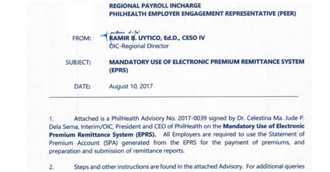 MANDATORY USE OF ELECTRONIC PREMIUM REMITTANCE .